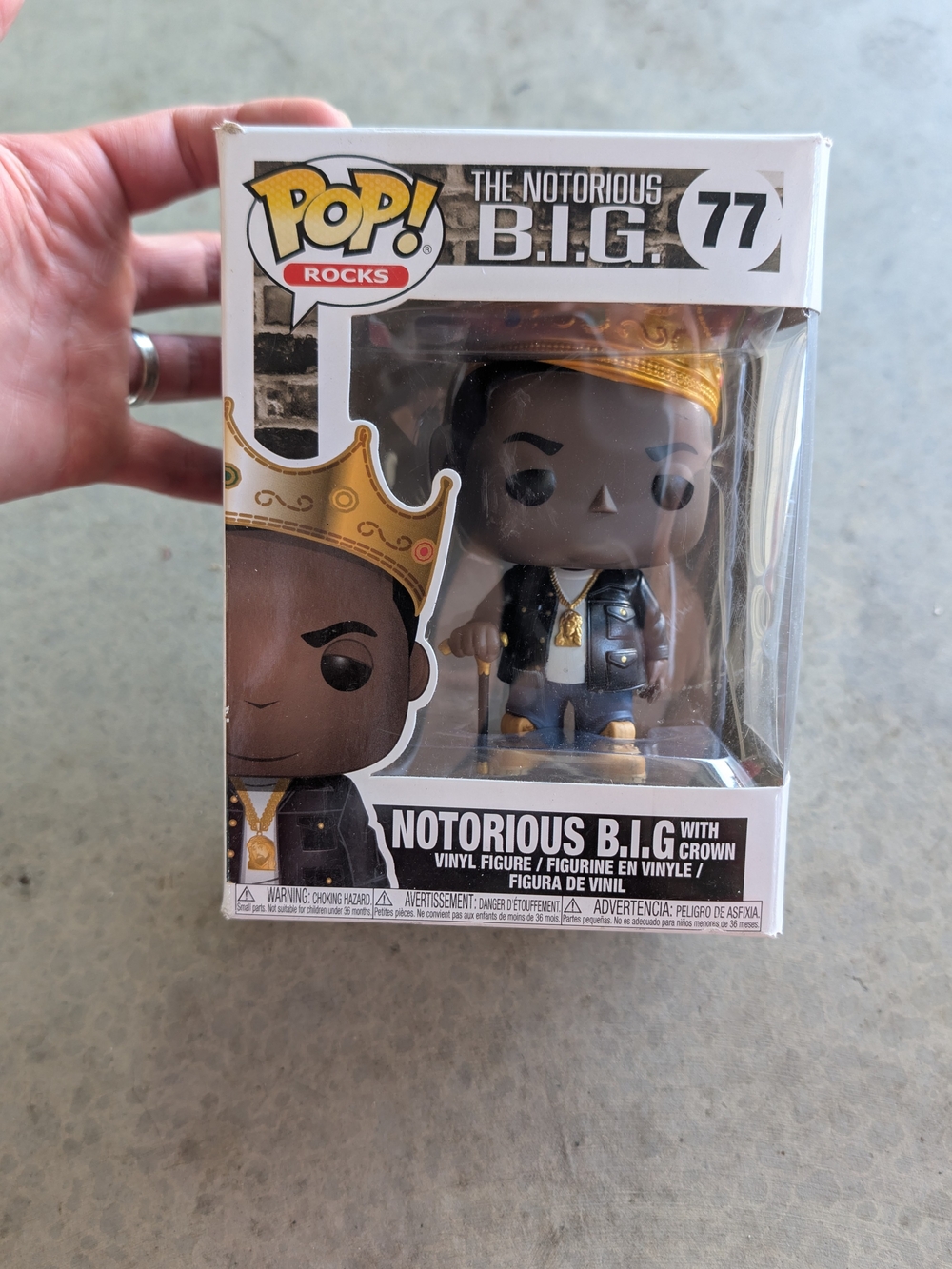 Funko Notorious B.I.G. POP! Rocks Vinyl Figure - Black & Gold